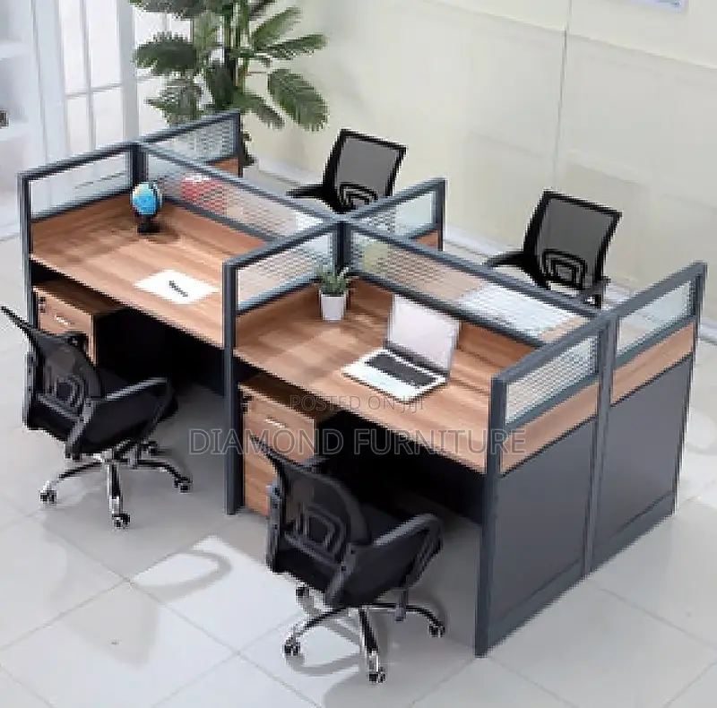 4-Way Modular Executive Office Workstation