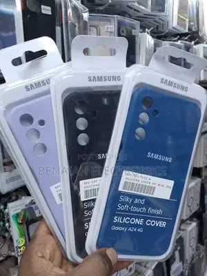 Samsung A24 Silicone Cover, Stylish Elegant Cover