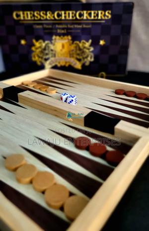 Foldable Wooden Checkers - thumbnail 2