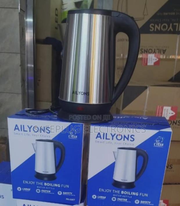 2.2 Litres Ailyons Stainless Steel Finish Electric Water Kettle, 1500w