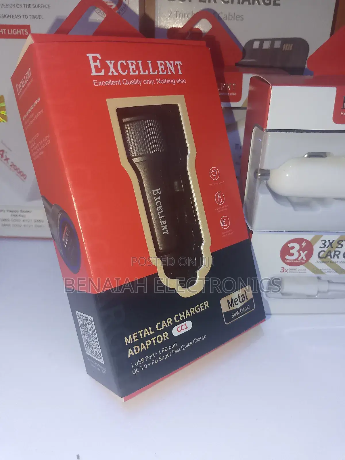 Car Phone Charger 54 Watts, Original Excellent Car Charger