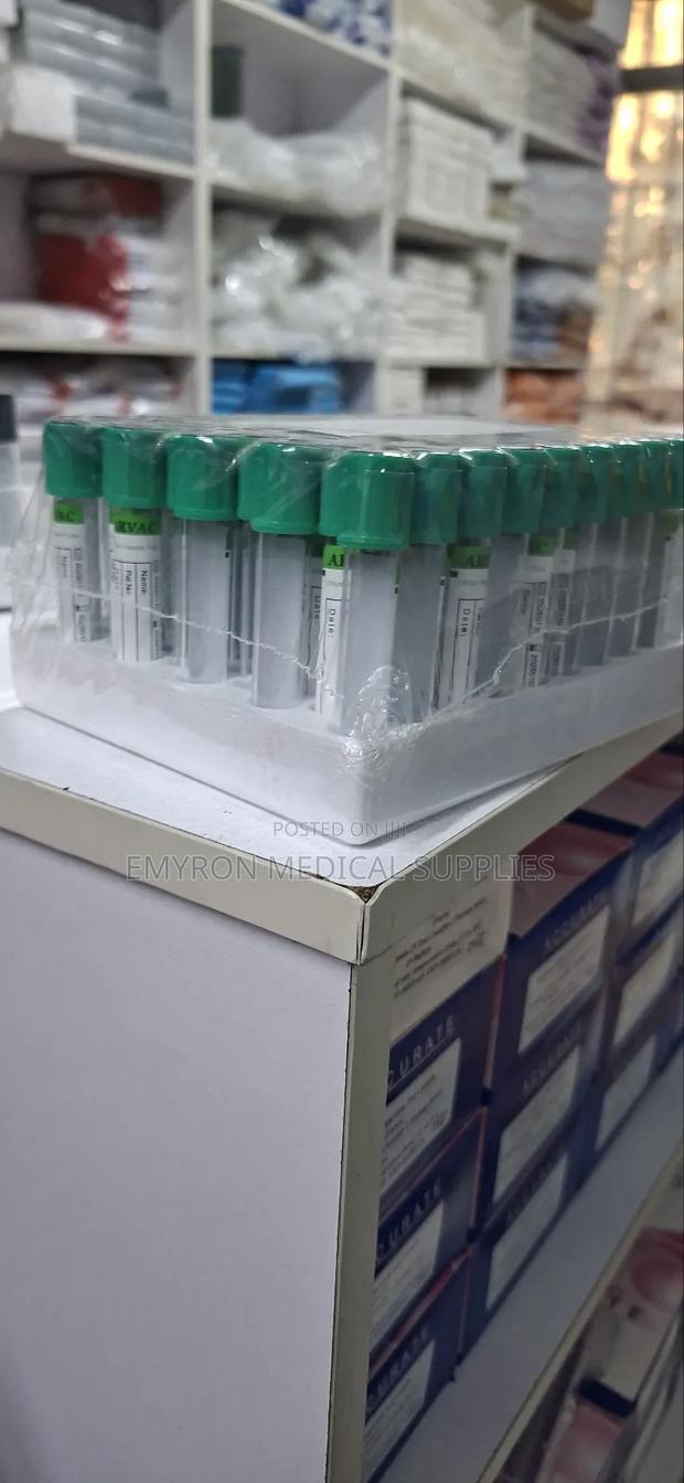 Green Top Vacutainers - main view