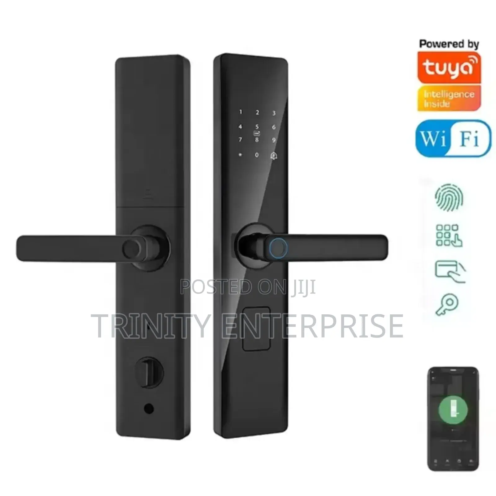 Tuya Wifi Electronic Fingerprints App Control, Password Cards Smartloc