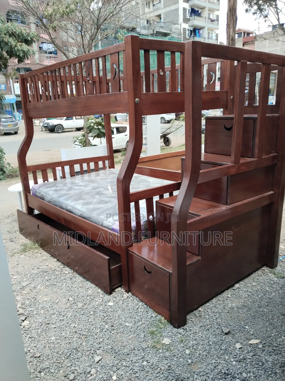 Mahogany Double Decker Bunk Bed on Sale . Pay on Delivery