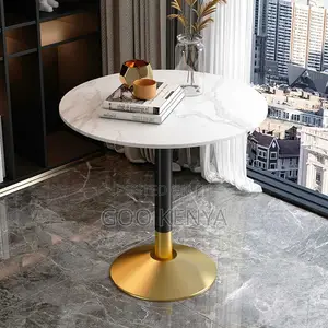 Home Table; Round Premium Wooden Dining Table for Outdoor Use