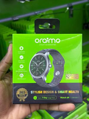 New Oraimo Watch 6r Round Smart Watch With Anti Scratch Panda Glass