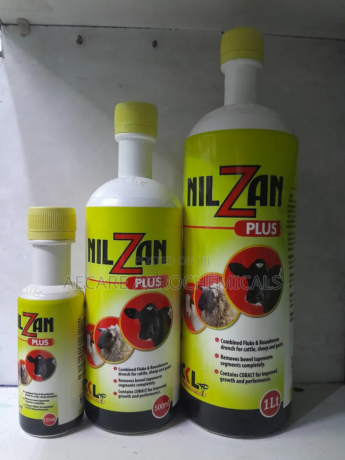 Dewormer Nilzan Plus CKL 1litre , 500ml, 125ml