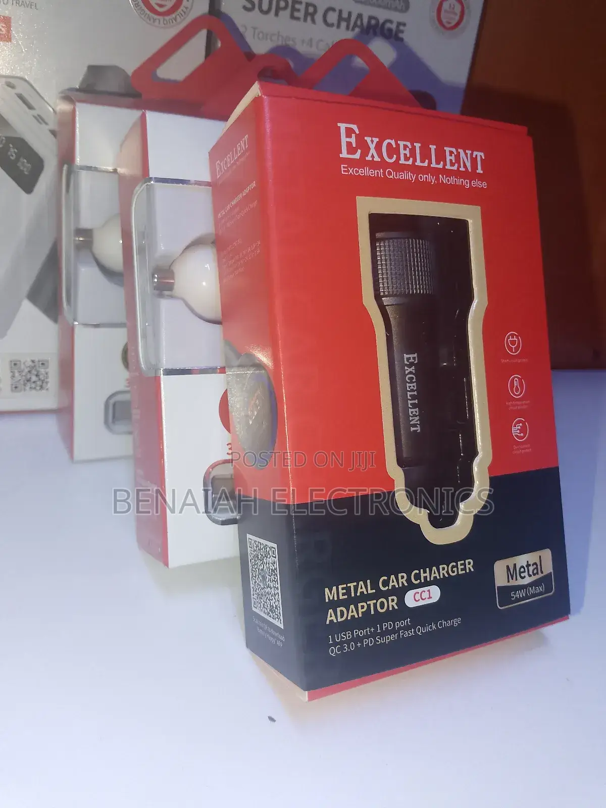 Car Phone Charger 54 Watts Max (Metal)