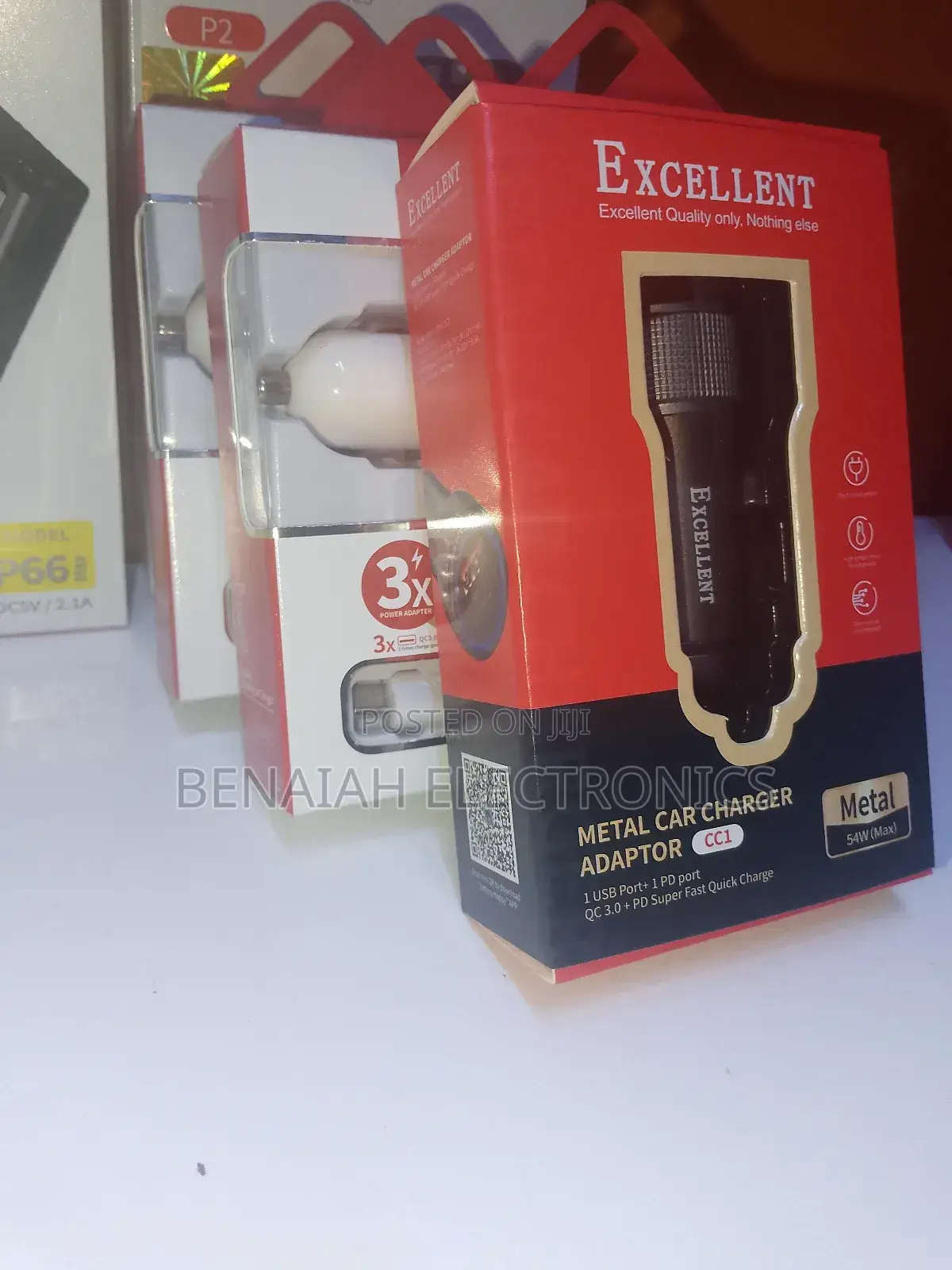 Car Phone Charger 54 Watts Max (Metal)