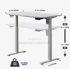 120cm Modern Height Adjustable Standing Office Desk