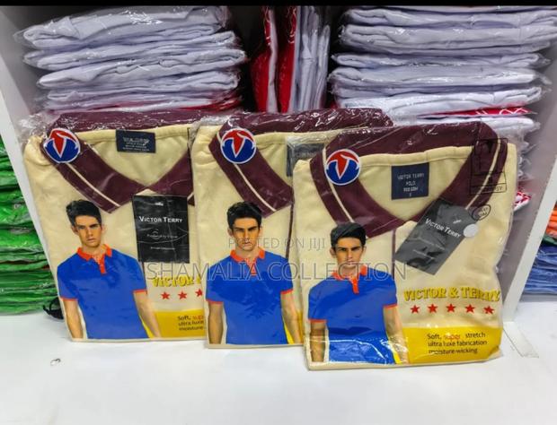 Cream Maroon and Jungle Green Polo Tshirts