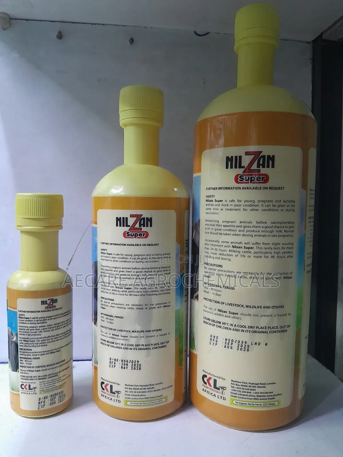 Nilzan Super Dewormer 125ml, 500ml , 1 Litre