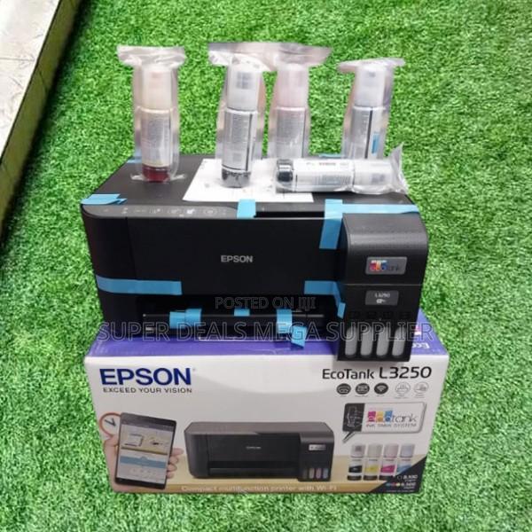 Epson Ecotank L3250 A4 Wifi Inkjet Printer With 4 Ink Bottles Included