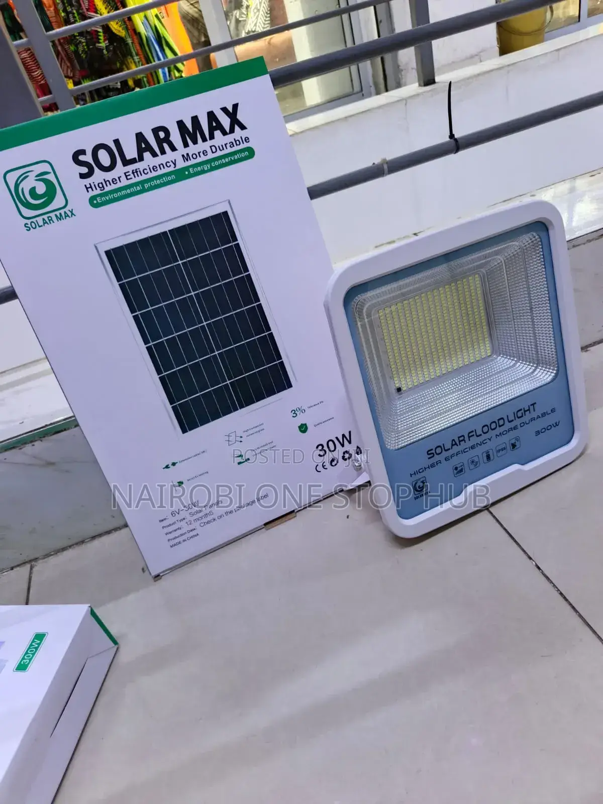 All Night Brightness 300w Solarmax Floodlight