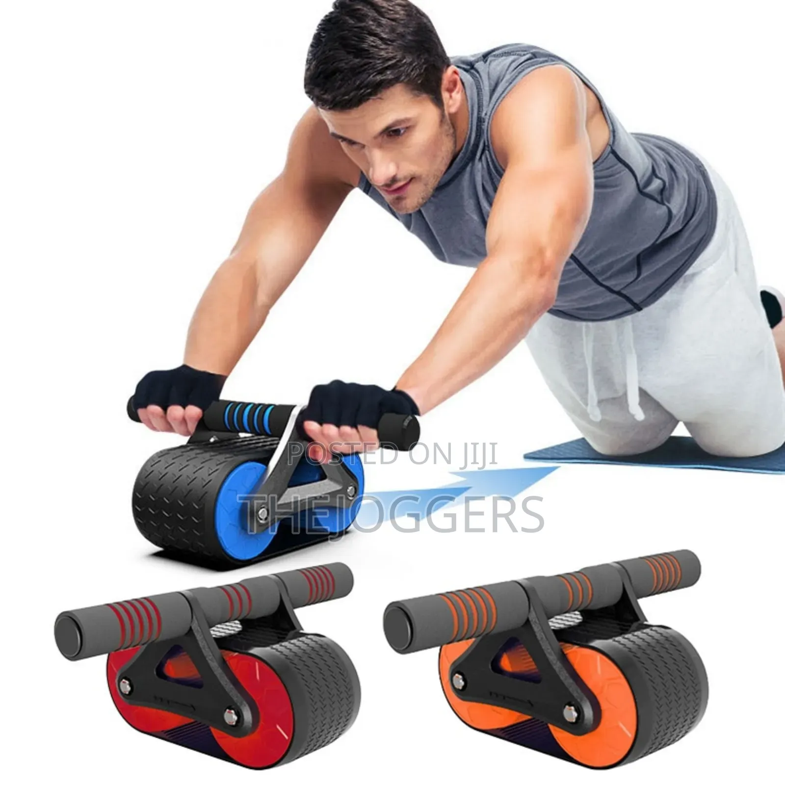 Ab Roller Wheel With Automatic Rebound, Ab Roller Workout Equipment