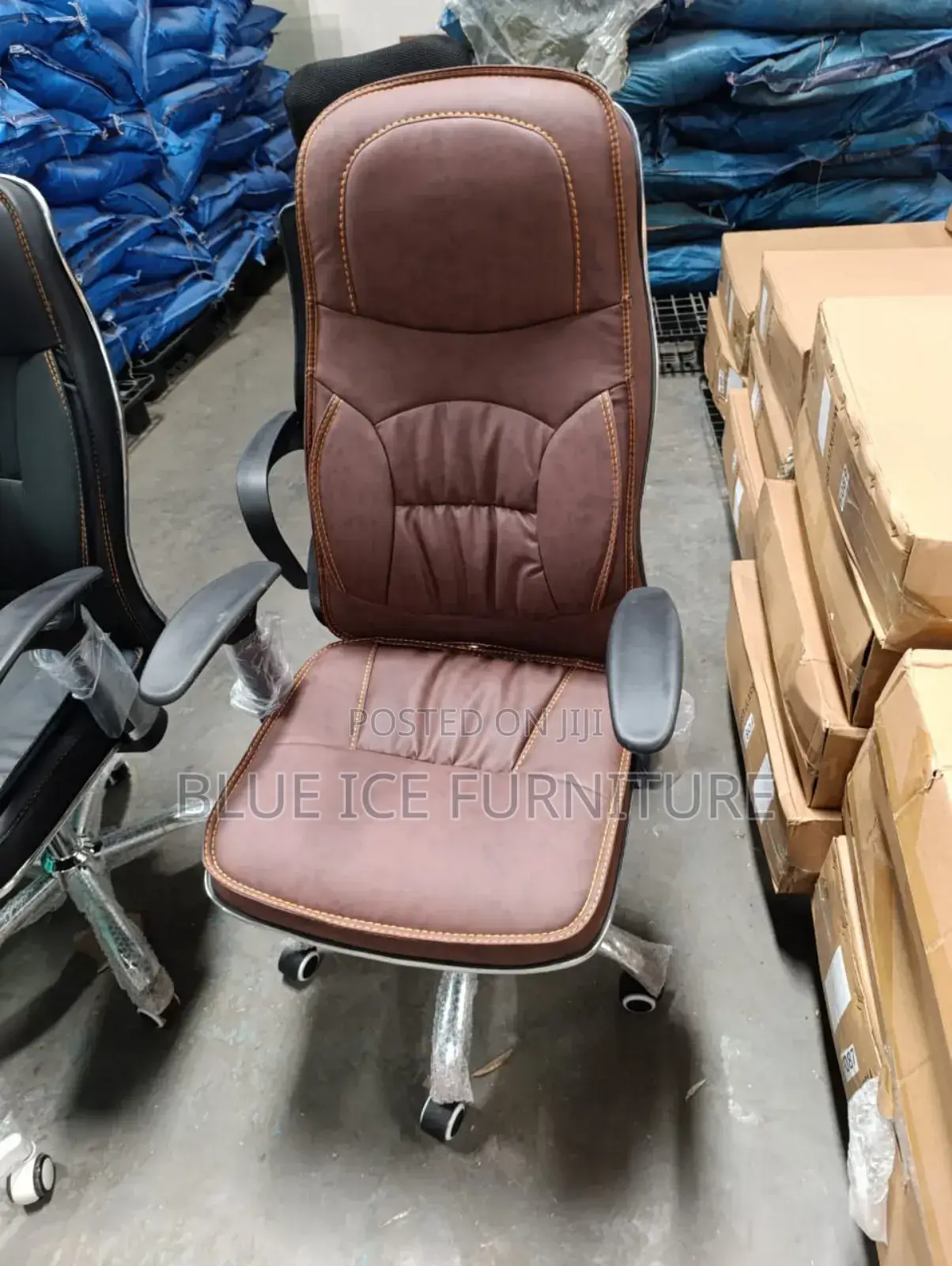 Heavy Leather Office Chair