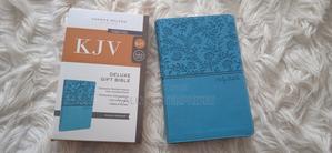King James Deluxe Gift Bible Turquoise Leathersoft - thumbnail 2
