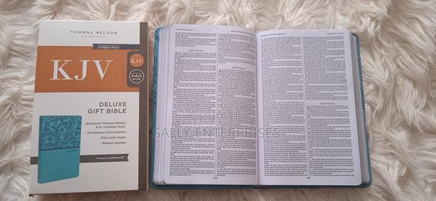 King James Deluxe Gift Bible Turquoise Leathersoft - thumbnail 3