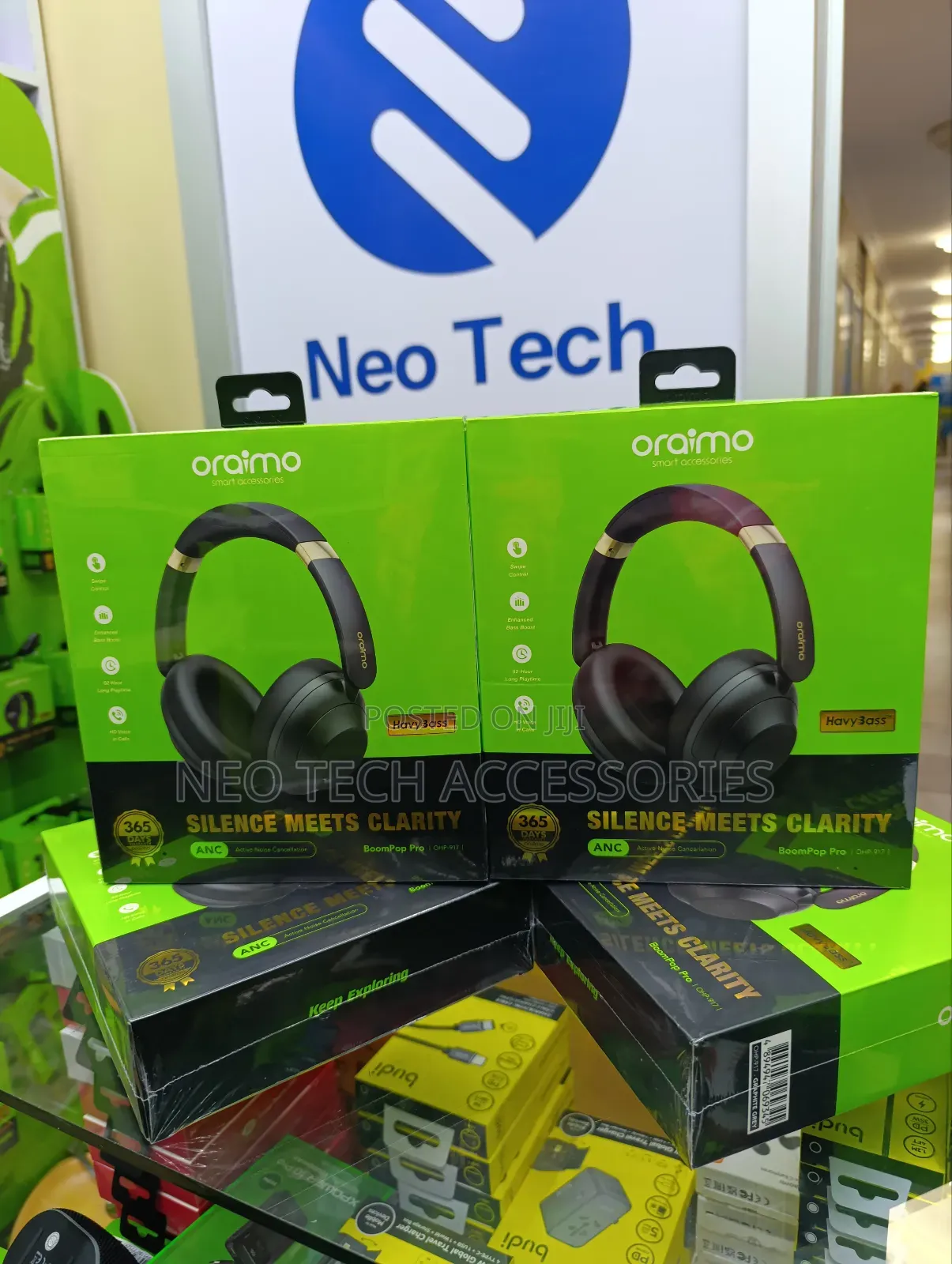 Oraimo Boompop Pro Anc Headphones With Touch Control