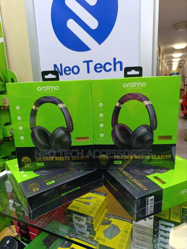 Oraimo Boompop Pro Anc Headphones With Touch Control - thumbnail 4
