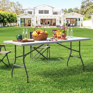Outdoor Table; Space-Saving Foldable Dining Table for Small Areas