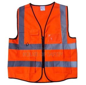 Executive Luminous Orange Vest Reflectors For Men - main view