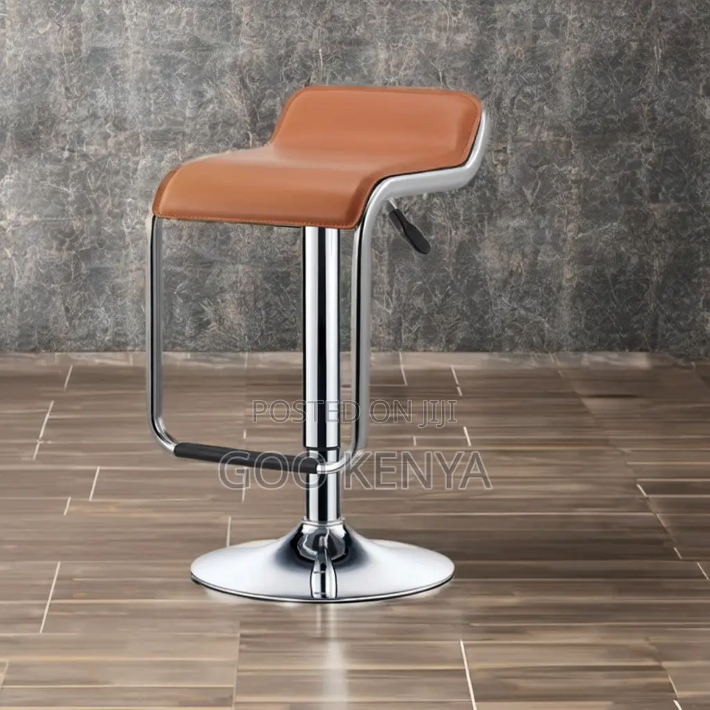 Home Bar Stool; High Footrest Adjustable Stool for Office Lounge