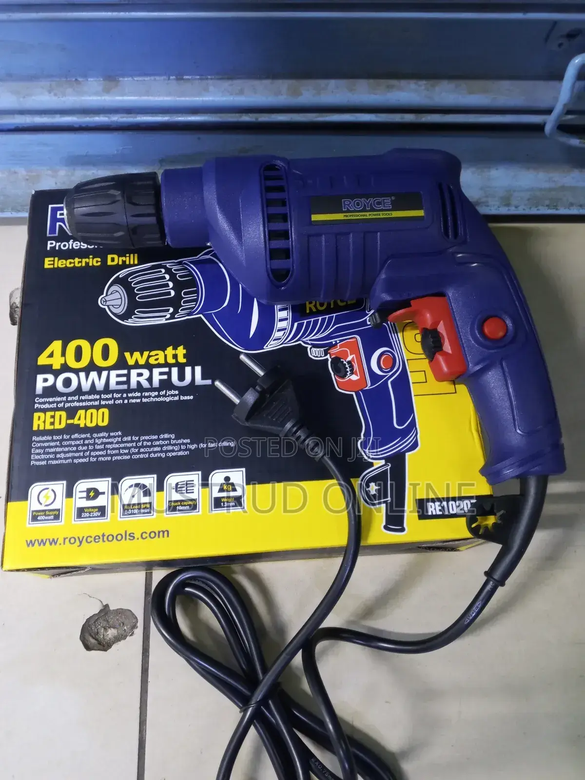 Royce Electric Drill 10mm 400w