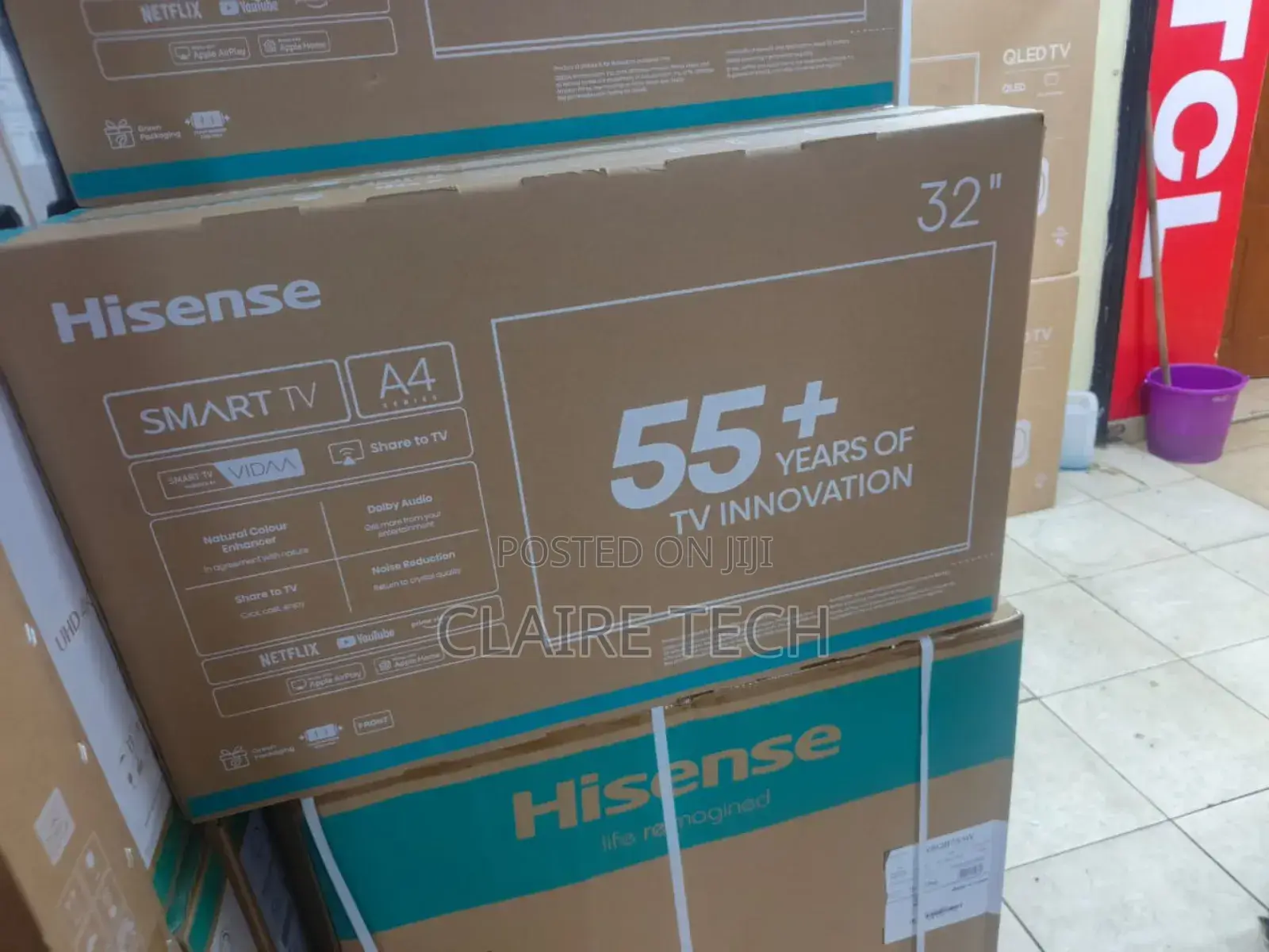 Hisense Uhd 55" Inch A6 Series Ultra Hd,Frameless