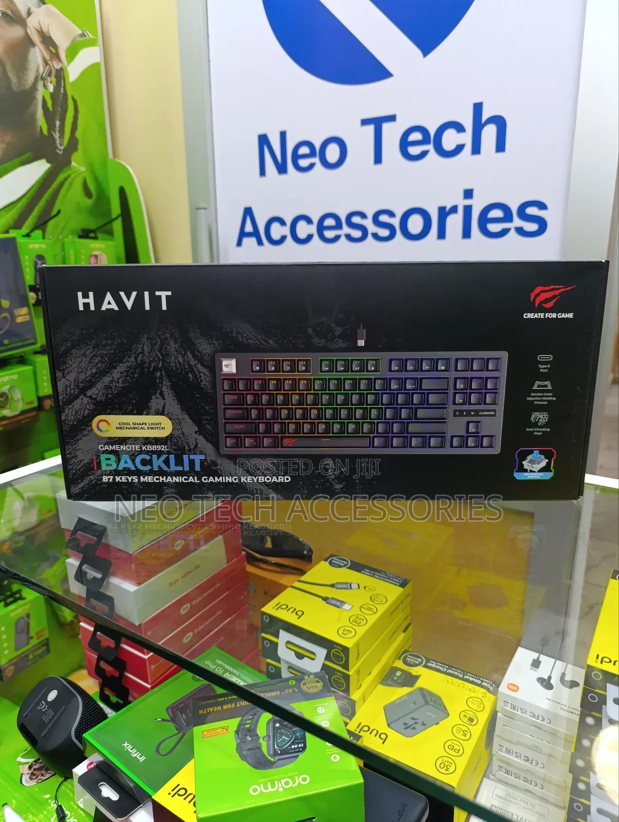 Havit Kb892l 87 Keys RGB Backlit Usb Wired Mechanical Gaming Keyboard
