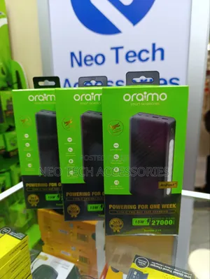 Oraimo 27000mah , 15w Type C Two Way Fast Charging Powerbank