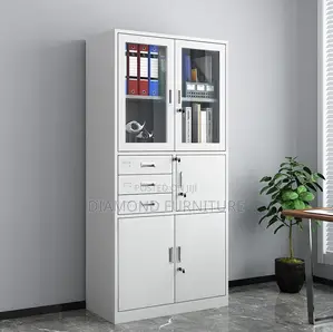 2-Door Metallic Office Filling Cabinet With Safe