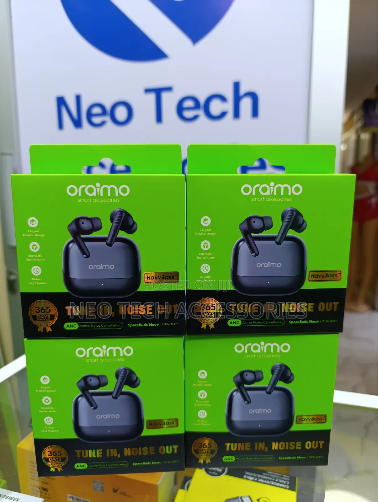 Oraimo Spacebuds Neo+ Anc With Elegant Metallic Design