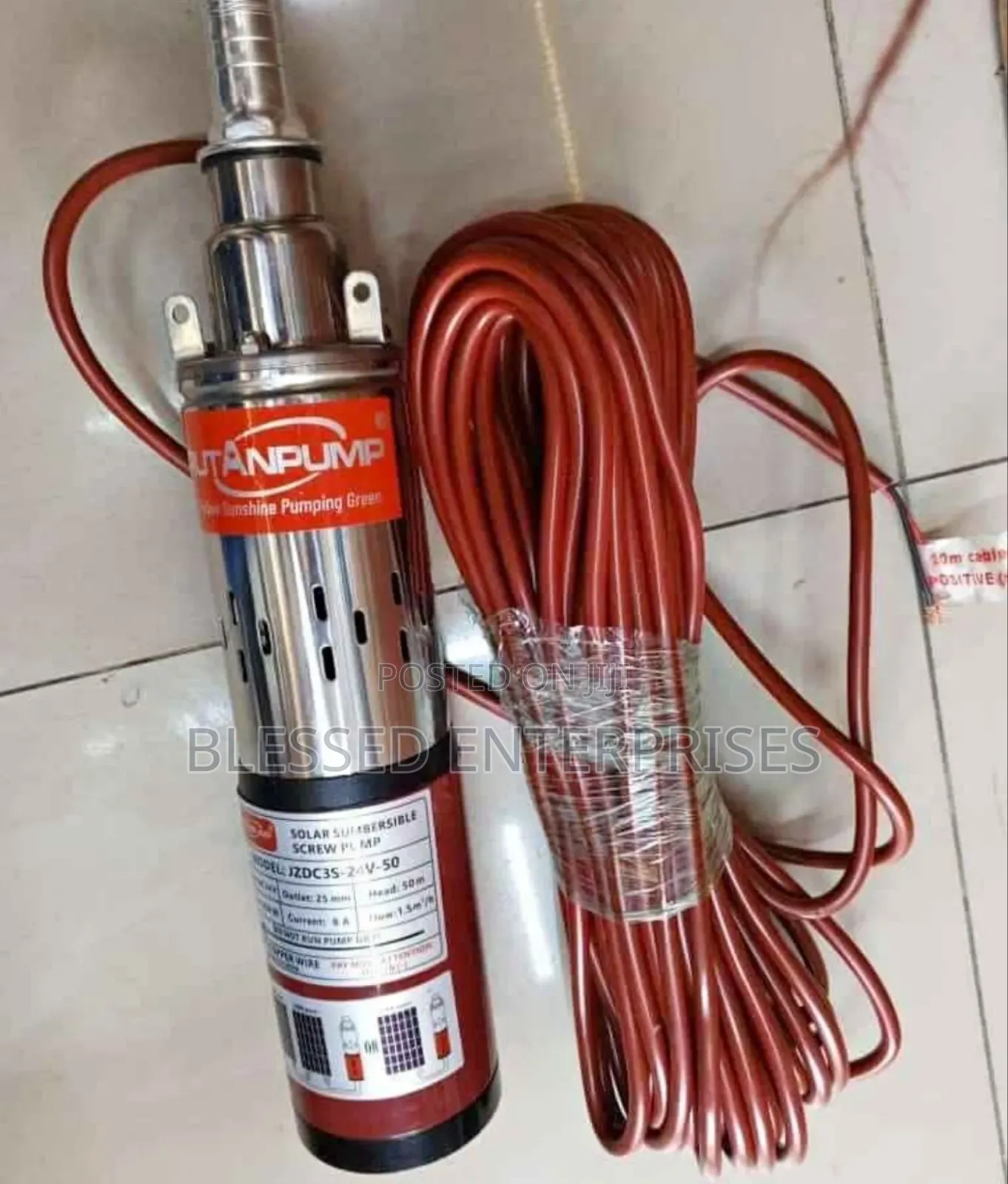 Solar Submersible Pump / Rutan 250w Rutan Submersible Pump