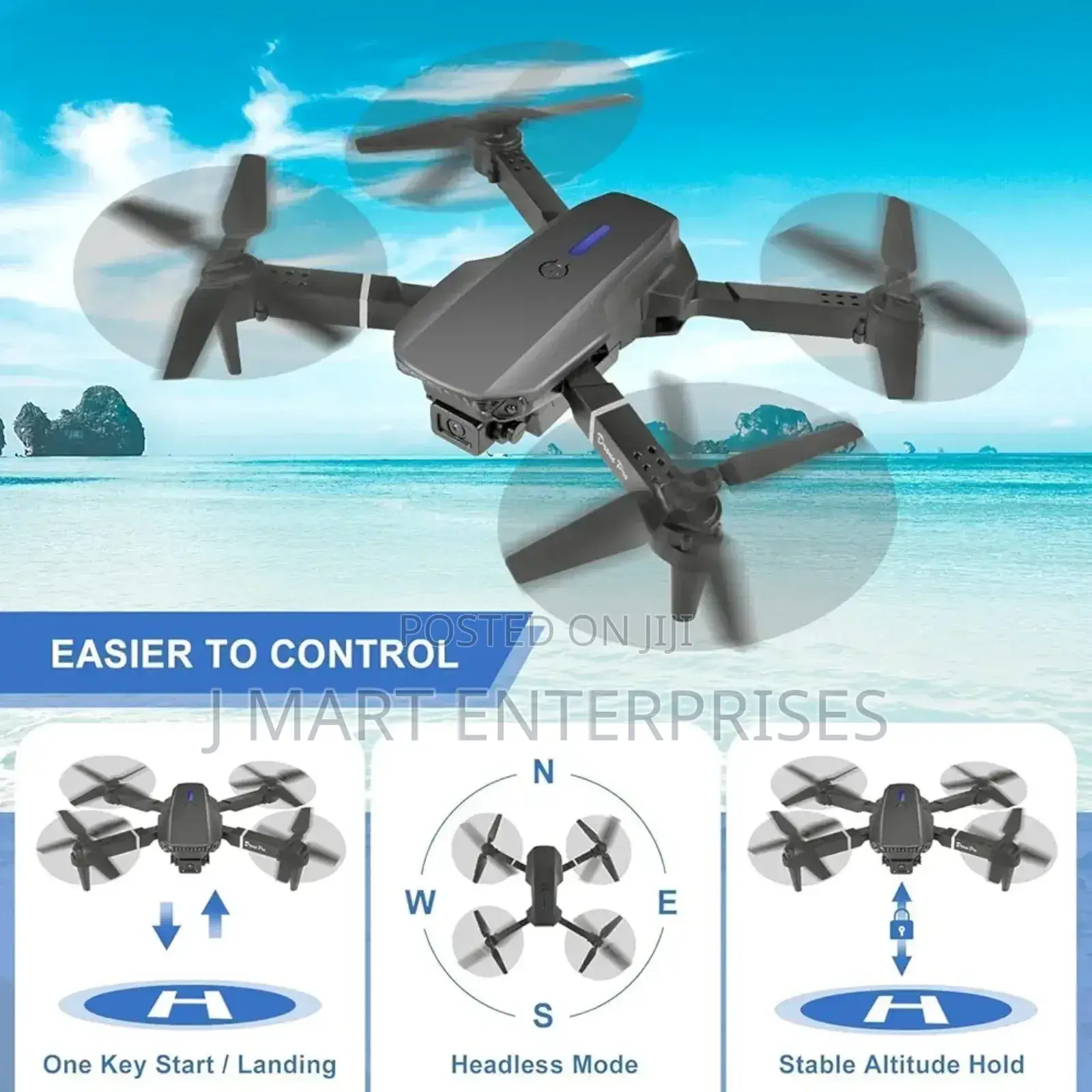 E88 Pro Drone Dual Camera Remote-Controlled Begginers Adults and Kids