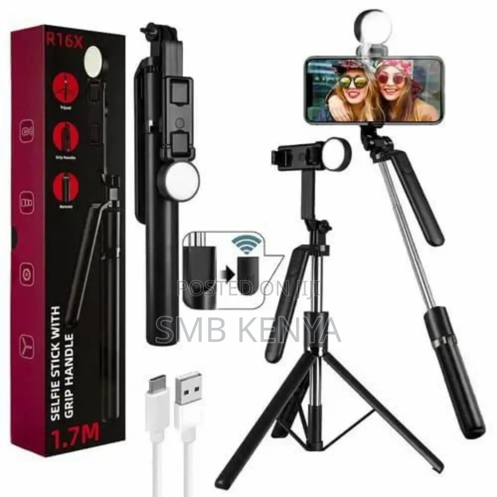 R16x Selfie Stick, Bluetooth,Tripod