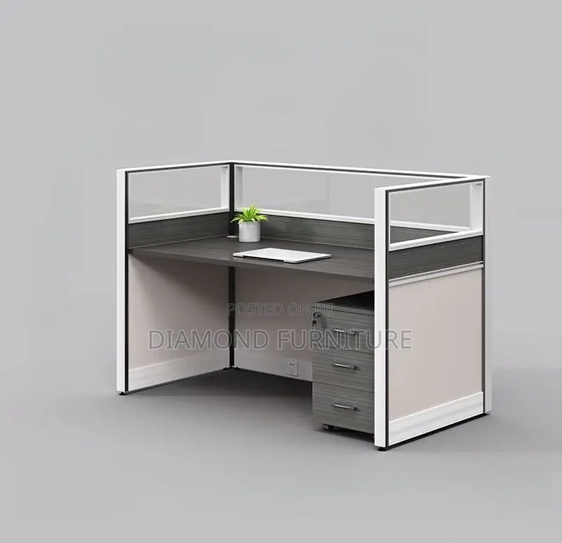 1-Way Modular Modern Executive Office Workstation
