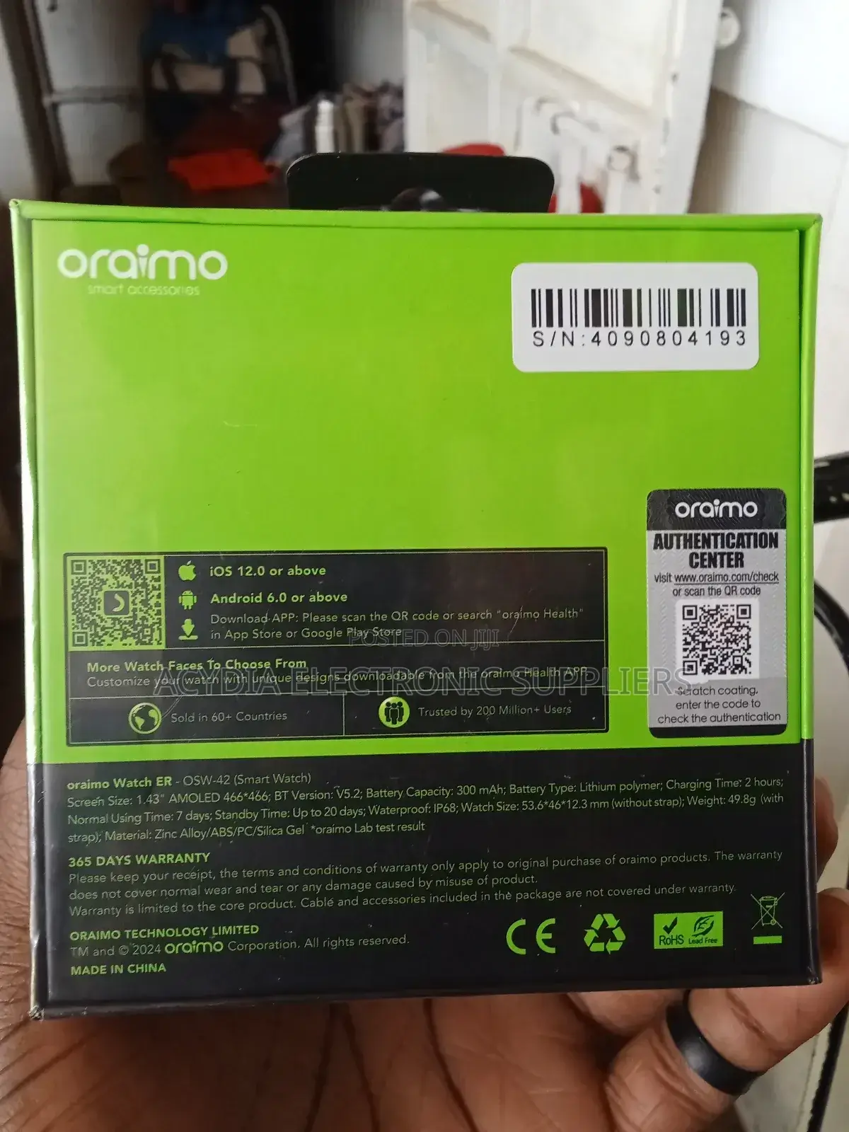 Oraimo Watch Er Smart Watch With a Round View
