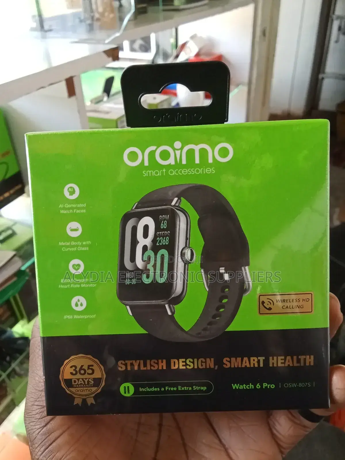 Oraimo Watch 6 Pro Smart Watch With Stylish Design and Smart Health