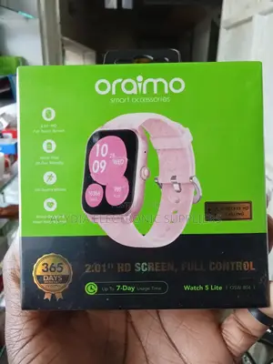Oraimo Watch 5 Lite Smartwatch 2.01 Hd Screen