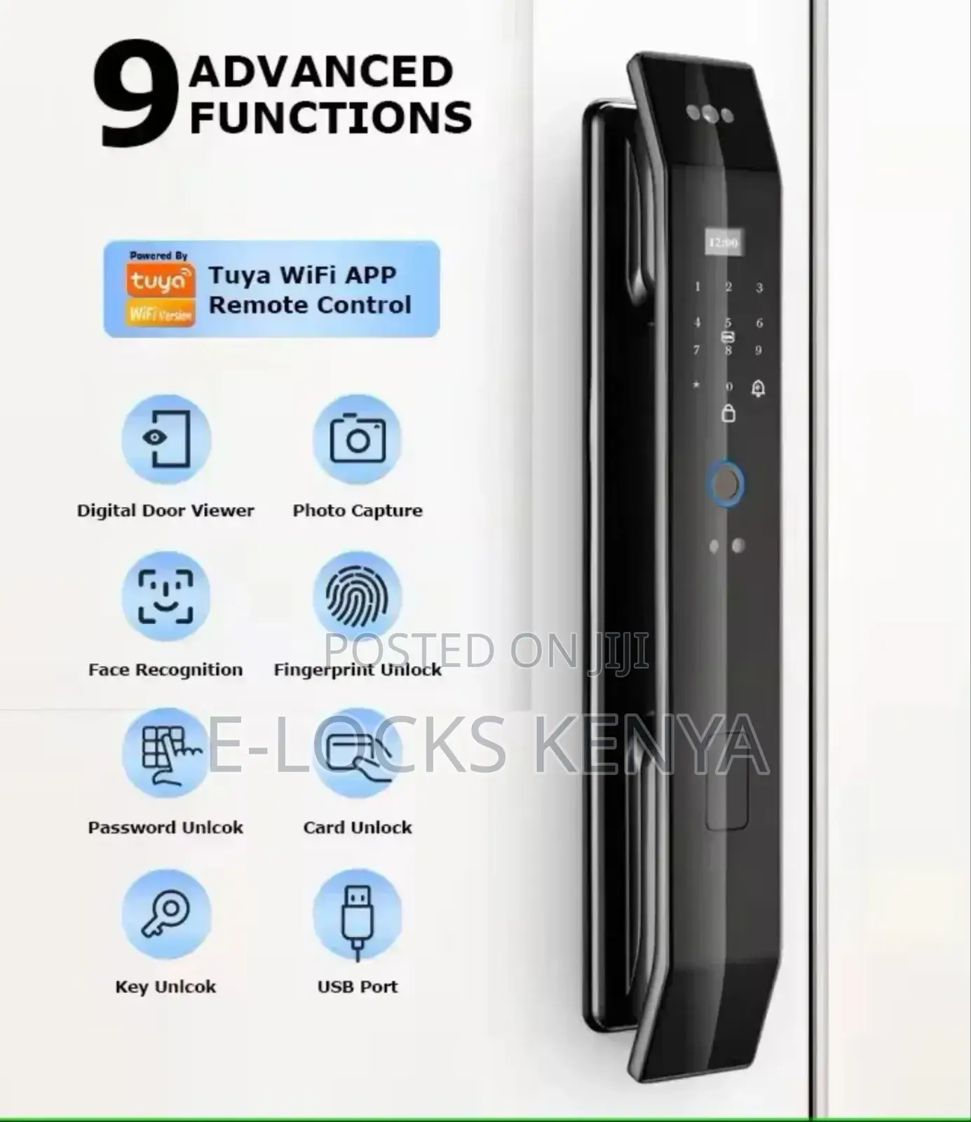 Face Recognition Smart Intelligent Card Password Fingerprints Keyless