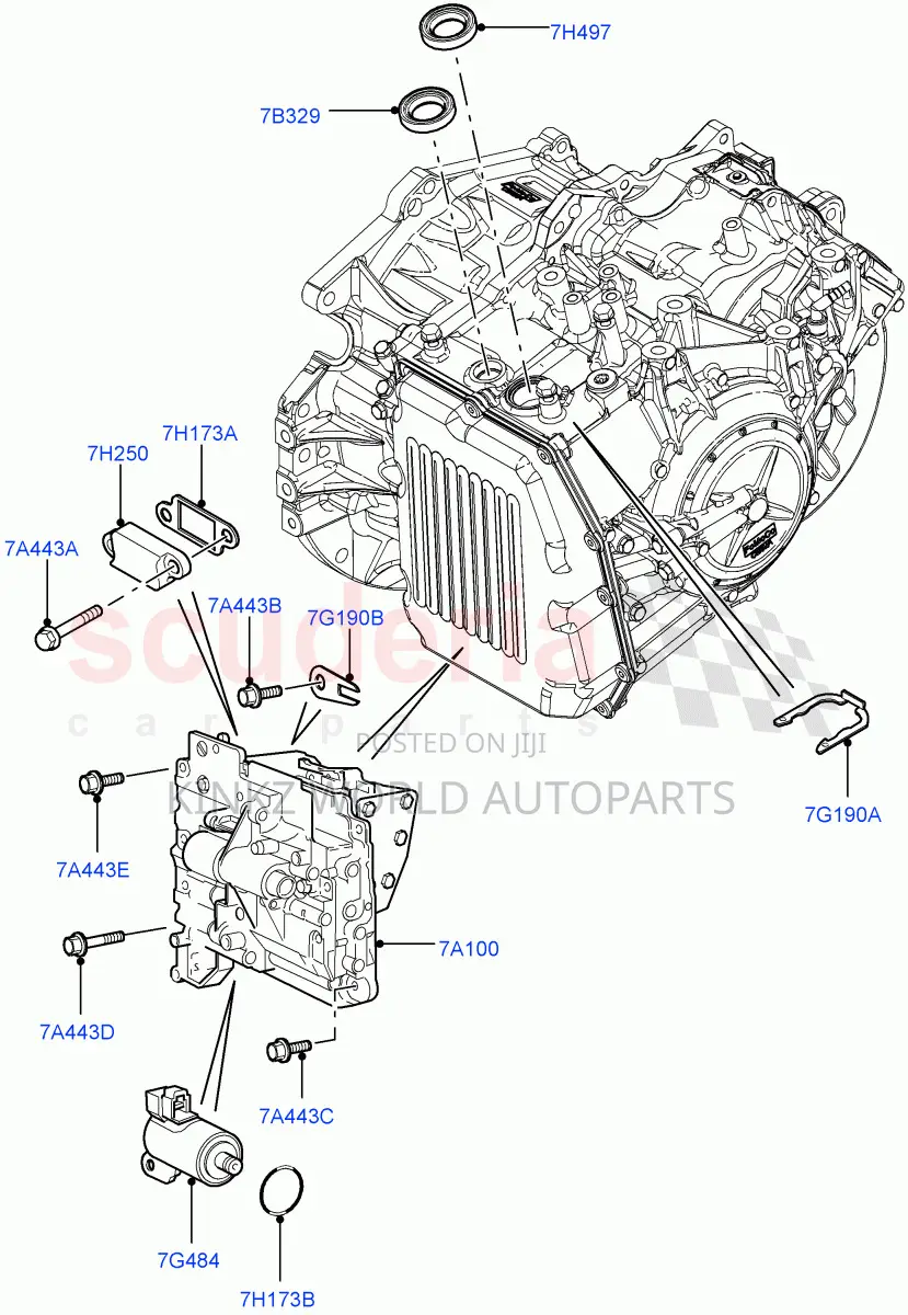 Lr002910 Gasket Solenoid VLV Body Aisin Awf21 6 SPD Auto | Frl2 Evoque