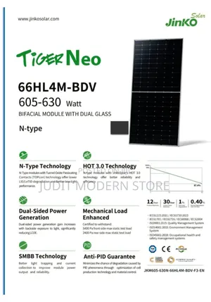 Jinko Double Solar 620w