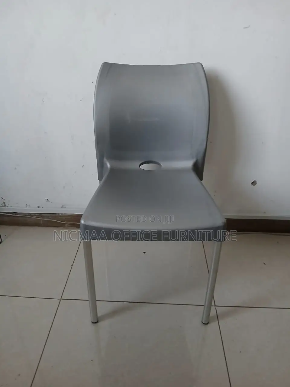 Modern Grey Plastic Chair