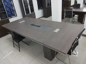 2.4m Executive Conference Table Sleek Design With Built-in Power Ports