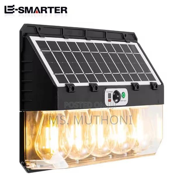 Motion Sensor Outdoor Solar Wall Lamp Light With Solarpanel* - thumbnail 3