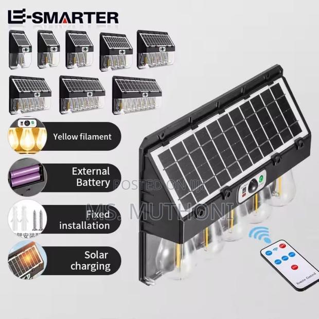 Motion Sensor Outdoor Solar Wall Lamp Light With Solarpanel* - thumbnail 2