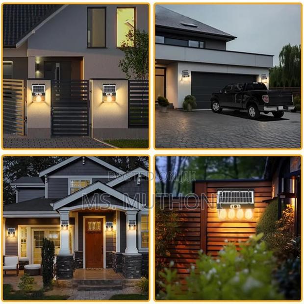 Motion Sensor Outdoor Solar Wall Lamp Light With Solarpanel* - thumbnail 6