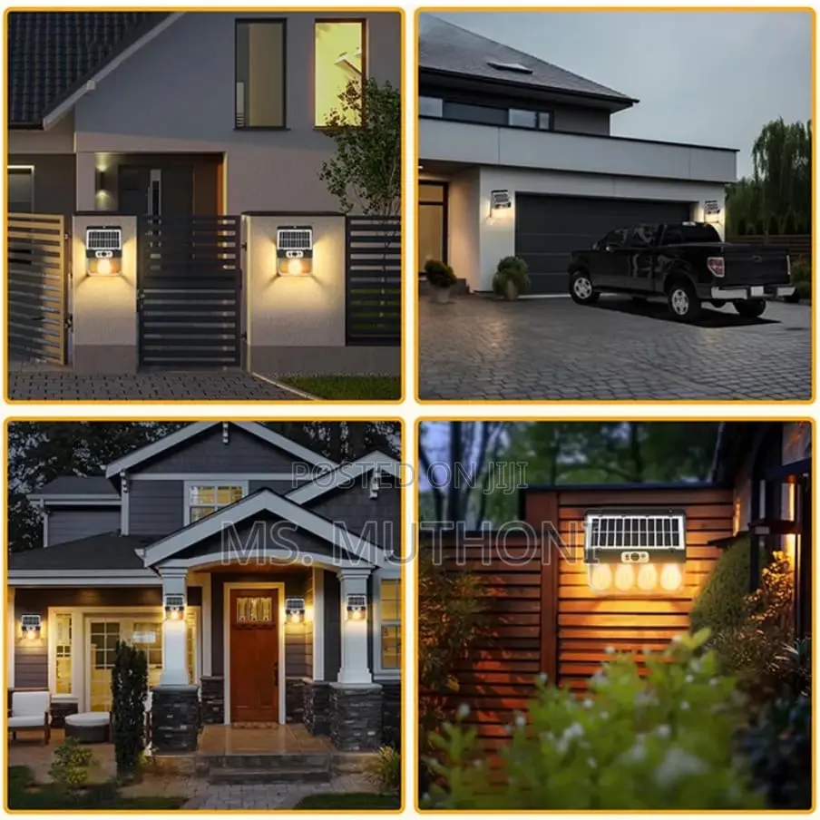 Motion Sensor Outdoor Solar Wall Lamp Light With Solarpanel*