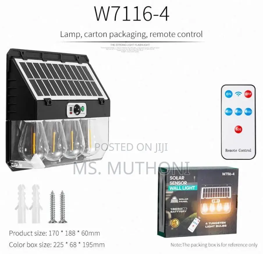 Motion Sensor Outdoor Solar Wall Lamp Light With Solarpanel*